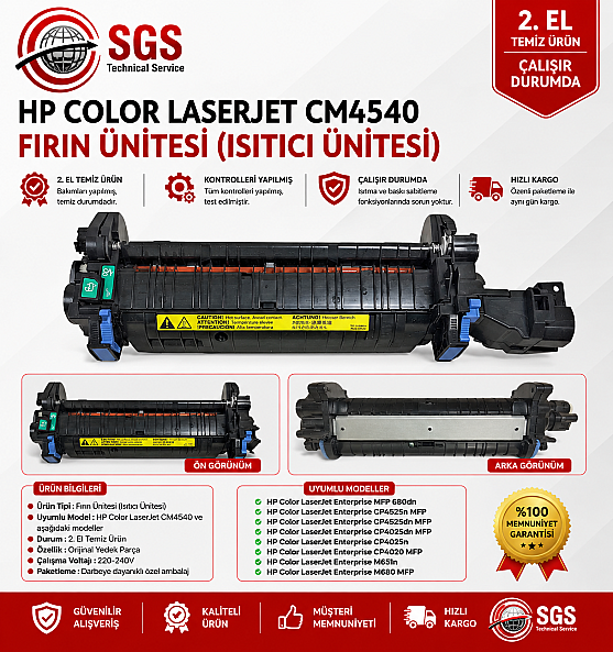 Hp Color Laserjet CM4540 Fırın Ünitesi ( Isıtıcı Ünitesi ) - 1
